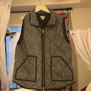 J Crew Herringbone Vest